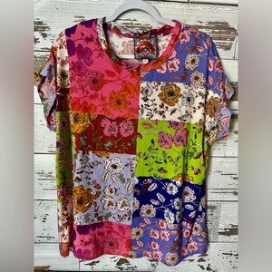 Johnny Was LA Floral Top M